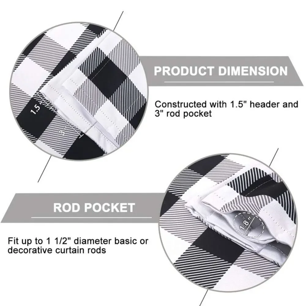 Woven Trends Designer Home Modern Kitchen Curtain Panels, 24L x 29W Inches